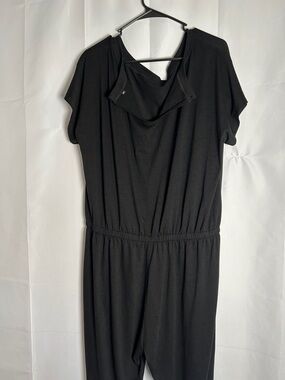 Women’s Black Relaxed Waist Jumpsuit